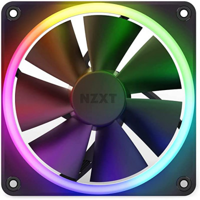 ان زد اكس تي | مروحة | NZXT RGB Single F120 mm Fan Black | RF-R12SF-B1