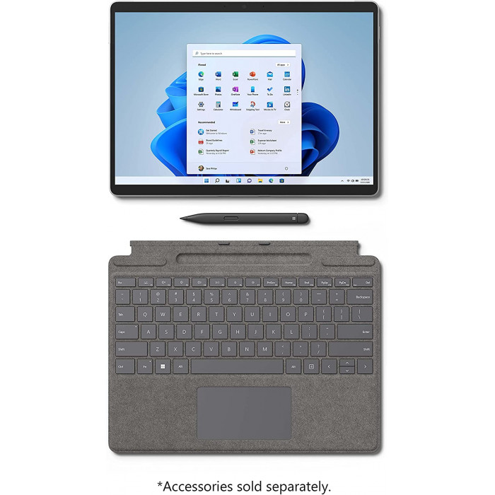 مايكروسوفت | Surface Pro 8 i5 8GB RAM 128 with مع مودرن ماوس بي - تووث (هدية)   |  8PN-00007+ KTF-00014