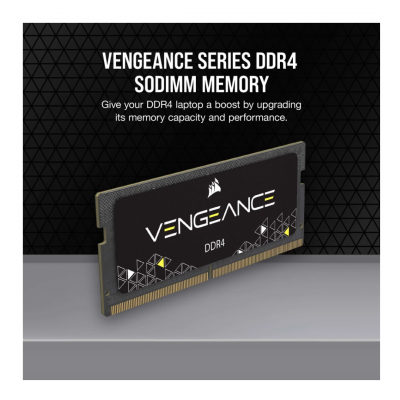 كورسير | ذاكرة | VENGEANCE® Series 16GB (1 x 16GB) DDR4 SODIMM 3200MHz CL22 Memory Kit | CMSX16GX4M1A3200C22