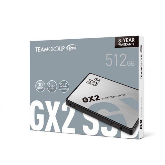 TEAMGROUP | محرك الاقراص الصلبة |  GX2 2.5" 512GB SATA III Internal | T253X2512G0C101