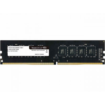 TEAMGROUP | ذاكرة سطح المكتب|  Elite 16GB 288-Pin PC RAM DDR4 2666 (PC4 21300) | TED416G2666C1901