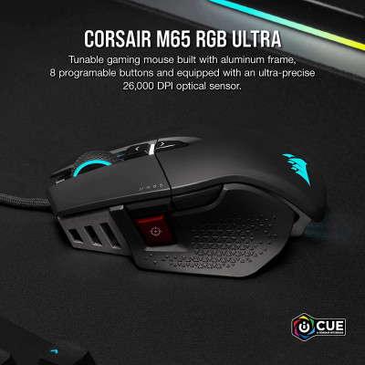 كورسير | ماوس ألعاب M65 RGB ULTRA قابل للضبط FPS | CH-9309411-NA2