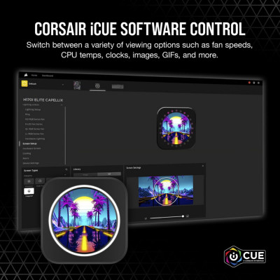 كورسير | مبرد الوحدة المركزية |iCUE ELITE CPU Cooler LCD Display Upgrade Kit| CW-9060056-WW 