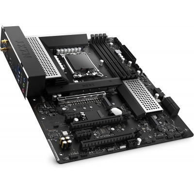 NZXT | اللوحة الأم | شرائح N5 Z690 Intel Z690 (الجيل الثاني عشر من وحدات المعالجة المركزية) - أبيض | N5-Z69XT-W