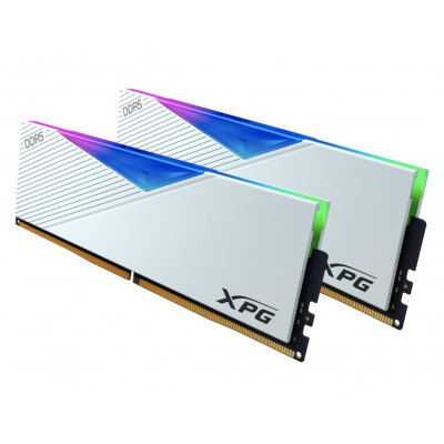 اكس بي جي | بطاقة ذاكرة |  Lancer 32GB (2x16GB) DDR5 5600MHz CL36 , White|  AX5U5600C3616G-DCLARWH