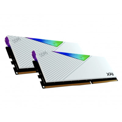 اكس بي جي | بطاقة ذاكرة |  Lancer 32GB (2x16GB) DDR5 5600MHz CL36 , White|  AX5U5600C3616G-DCLARWH