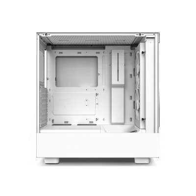 NZXT |صندوق الكمبيوتر | H5 Elite - All White CC-H51EW-01 White SGCC Steel, Tempered Glass ATX, Micro-ATX, mini-ITX  | CC-H51EW-01