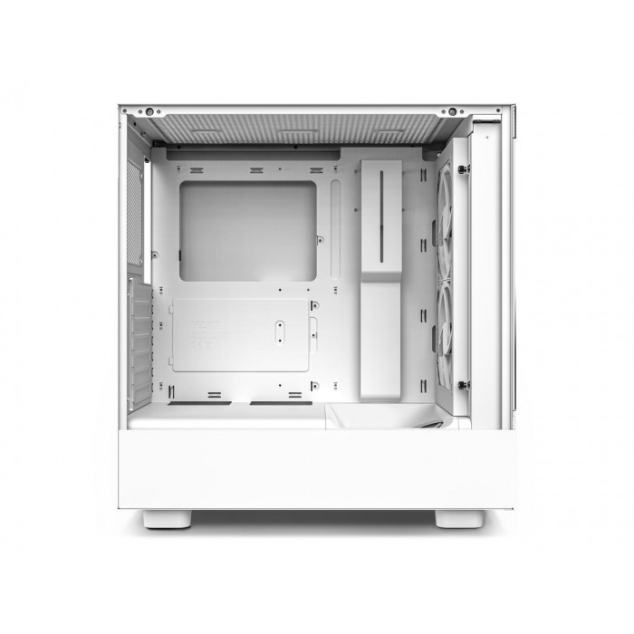 NZXT |صندوق الكمبيوتر | H5 Elite - All White CC-H51EW-01 White SGCC Steel, Tempered Glass ATX, Micro-ATX, mini-ITX  | CC-H51EW-01