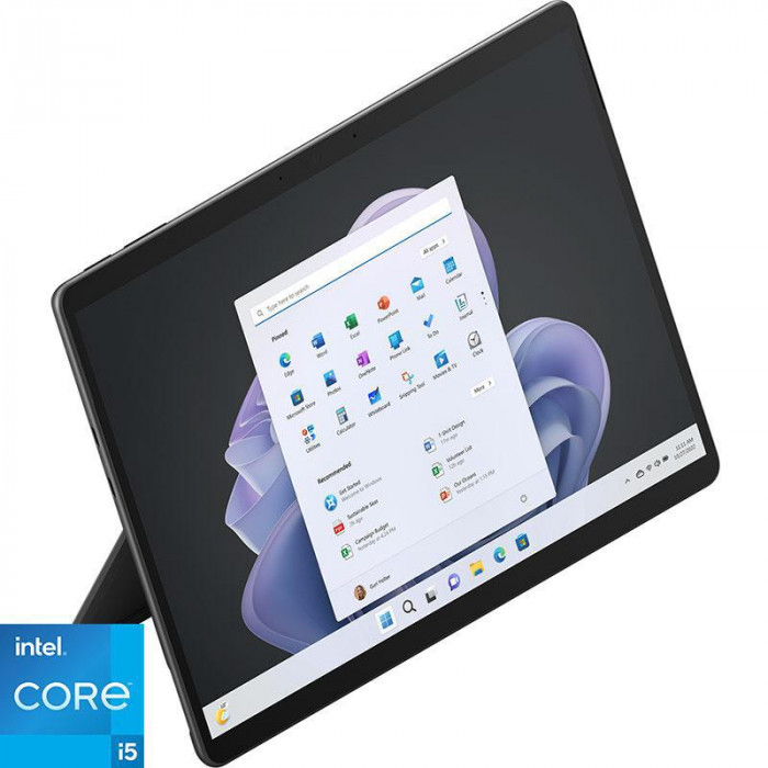 مايكروسوفت | Surface Pro 9 - كمبيوتر محمول 2 في 1 - Core i5 1.3GHz 8GB 256GB Shared Win11Home 13 بوصة PixelSense جرافيت | QEZ-00025