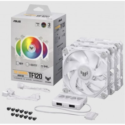 اسوس | مروحة TUF Gaming TF120 ARGB - مجموعة ثلاثية مع وحدة تحكم ARGB | 90DA0033-B09030