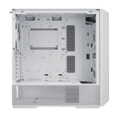 ليان لي | صندوق الكمبيوتر لانكول 216 RGB من الزجاج المقوى ATX ميد تاور - ابيض   | G99.LAN216RW.00