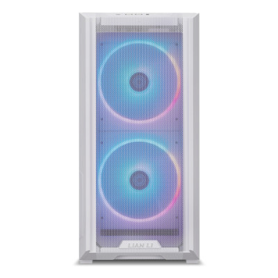 ليان لي | صندوق الكمبيوتر لانكول 216 RGB من الزجاج المقوى ATX ميد تاور - ابيض   | G99.LAN216RW.00