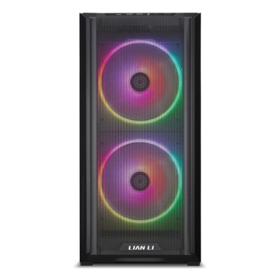 ليان لي | صندوق الكمبيوتر لانكول 216 RGB من الزجاج المقوى ATX ميد تاور - اسود | G99.LAN216RX.00