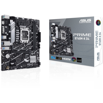 اسوس  | Prime B760M-K D4 mATX لوحة الام for Intel LGA1700 CPUs | 90MB1DS0-M0EAY0