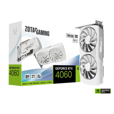 زوتاك | GAMING GeForce RTX 4060 8GB Twin Edge OC White Edition بطاقة رسومات |  ZT-D40600Q-10M