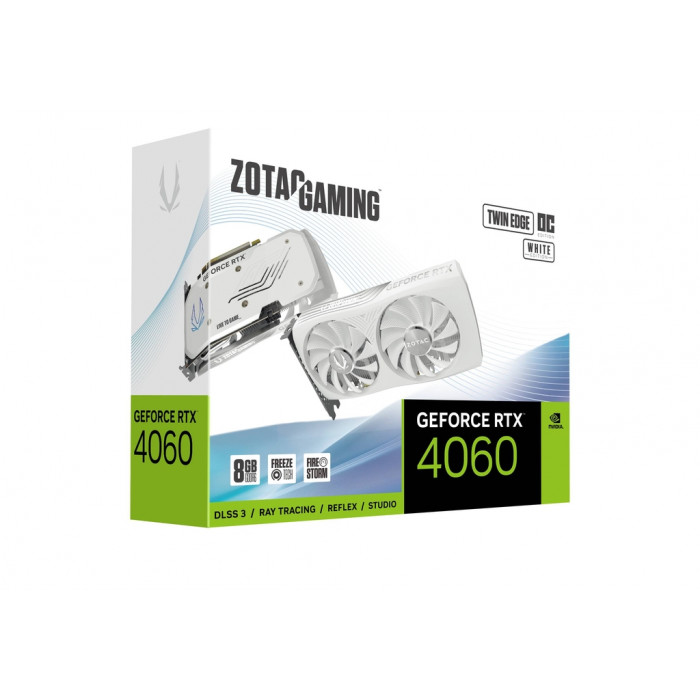 زوتاك | GAMING GeForce RTX 4060 8GB Twin Edge OC White Edition بطاقة رسومات |  ZT-D40600Q-10M