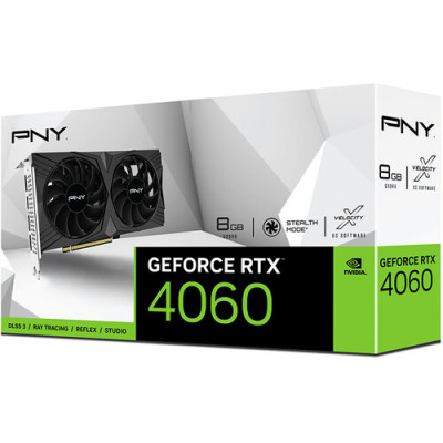 بي ان واي | GeForce RTX™ 4060 8GB VERTO™ Dual Fan DLSS 3 بطاقة رسومات | VCG40608DFXPB1