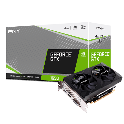 بي ان واي  | GeForce GTX 1650 4GB GDDR6 Dual Fan بطاقة رسومات  | VCG16504D6DFXPB1