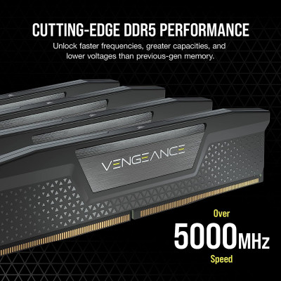 كورسير | VENGEANCE® 32GB (2x16GB) DDR5 DRAMمجموعة الذاكرة  6000MHz C36  - أسود | CMK32GX5M2D6000C36
