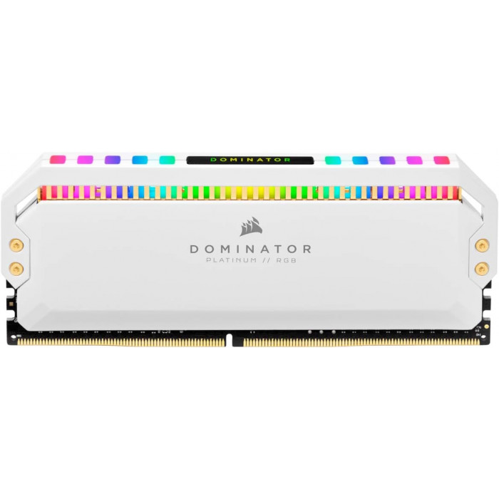 كورسير | DOMINATOR® PLATINUM RGB 16GB (2 x 8GB) DDR4 DRAMمجموعة الذاكرة  3200MHz C16  - أبيض | CMT16GX4M2Z3200C16W