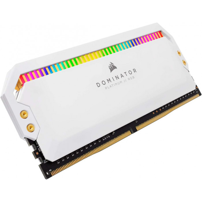 كورسير | DOMINATOR® PLATINUM RGB 16GB (2 x 8GB) DDR4 DRAMمجموعة الذاكرة  3200MHz C16  - أبيض | CMT16GX4M2Z3200C16W