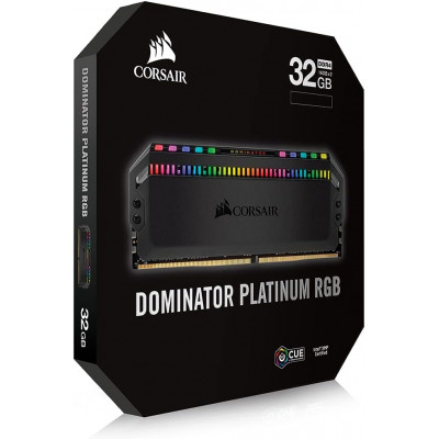 كورسير | DOMINATOR® PLATINUM RGB 32GB (2 x 16GB) DDR4 DRAM 3600MHz C18 مجموعة الذاكرة - أسود | CMT32GX4M2Z3600C18