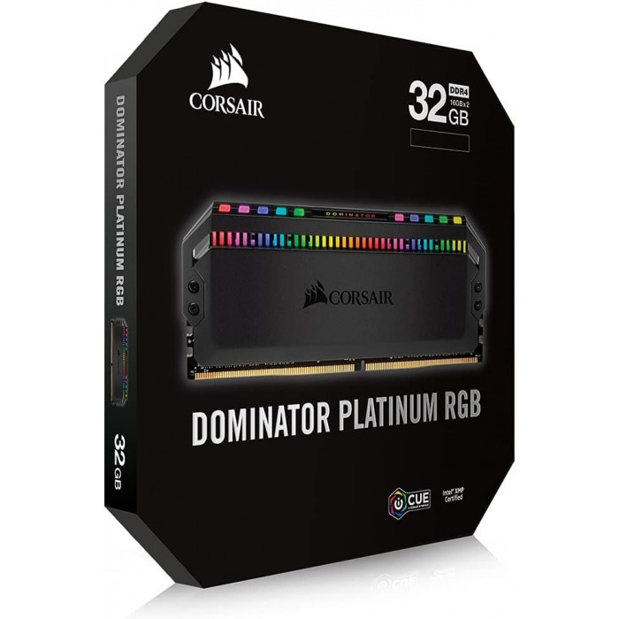 كورسير | DOMINATOR® PLATINUM RGB 32GB (2 x 16GB) DDR4 DRAM 3600MHz C18 مجموعة الذاكرة - أسود | CMT32GX4M2Z3600C18